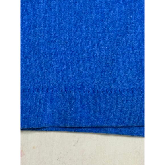 Vintage Fruit of the Loom XL T-Shirt Size Blue Single Stitch Tee Christmas Party - Picture 5 of 9